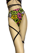 Load image into Gallery viewer, ACID | Double Leg Wrap High Waisted High Cut Bottoms, Festival Bottoms