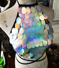 Load image into Gallery viewer, HOLOGRAM | Halter Top, Women&#39;s Festival Top, Rave Top