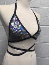 Load image into Gallery viewer, DISCO QUEEN | Triangle Top, Women&#39;s Festival Top, Rave Top