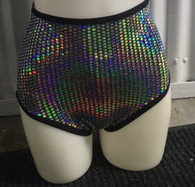 Load image into Gallery viewer, DISCO QUEEN | High Waisted Bottoms, Festival Bottoms, Rave Bottoms, Sparkle Rave Outfit