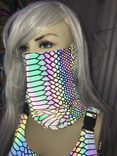 Load image into Gallery viewer, SLITHER | REFLECTIVE | Dust Mask, Rave Mask, Festival Mask, Gaiter
