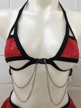 Load image into Gallery viewer, DISCO QUEEN | Chain Cage Top, Festival Top, Rave Top with Chains