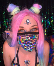 Load image into Gallery viewer, DISCO QUEEN | Face Mask, Rave Mask, Festival Mask, Gaiter