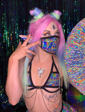 Load image into Gallery viewer, DISCO QUEEN | Face Mask, Rave Mask, Festival Mask, Gaiter