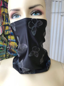 REFLECTIVE BUTTERFLY | Dust Mask, Rave Mask, Festival Mask, Gaiter
