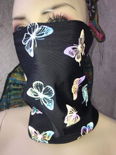 Load image into Gallery viewer, REFLECTIVE BUTTERFLY | Dust Mask, Rave Mask, Festival Mask, Gaiter