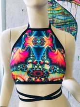 Load image into Gallery viewer, TRIPPY | Halter Top, Women&#39;s Festival Top, Rave Top