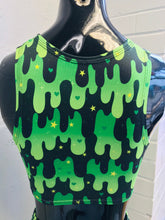 Load image into Gallery viewer, GREEN SLIME | Sporty Crop Top, Women&#39;s Festival Top, Rave Top