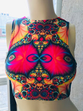 Load image into Gallery viewer, TRIPPY | Sporty Crop Top, Women&#39;s Festival Top, Rave Top
