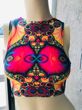 Load image into Gallery viewer, TRIPPY | Sporty Crop Top, Women&#39;s Festival Top, Rave Top