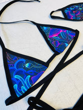 Load image into Gallery viewer, DAZED MUSHROOM | Bikini Top + Bikini Tie Bottoms + Mask