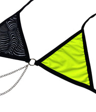 Load image into Gallery viewer, ILLUSIONS | Chain Triangle Top, Festival Top, Rave Top with Chains