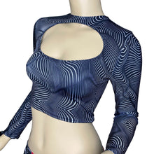Load image into Gallery viewer, ILLUSIONS | Cut Out Long Sleeve Crop Top