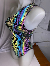 Load image into Gallery viewer, OIL SPILL | Rainbow Reflective | Cut Out Bodysuit