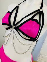 Load image into Gallery viewer, BRITNEY | Strappy Chain Cage Top, Festival Top, Rave Top with Chains