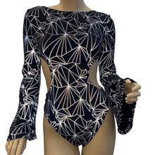 Load image into Gallery viewer, REFRACTION | Aria Cut-Out Bell Sleeve Bodysuit