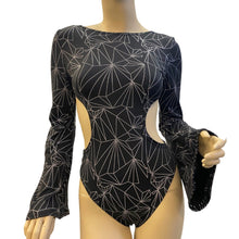 Load image into Gallery viewer, REFRACTION | Aria Cut-Out Bell Sleeve Bodysuit