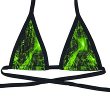 Load image into Gallery viewer, CYBER GRID | Bikini Top, Women&#39;s Festival Top, Rave Top
