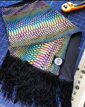 Load image into Gallery viewer, FRINGE SCARF | REFLECTIVE | Fabric Options Available