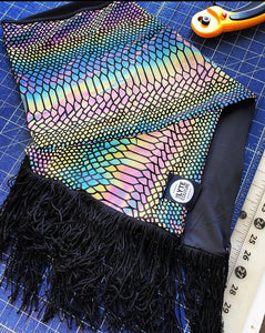 FRINGE SCARF | REFLECTIVE | Fabric Options Available