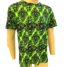 Load image into Gallery viewer, CYBER GRID | Slim Fit Men&#39;s Rave T-shirt, Festival Shirt