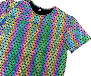 SACRED GEO | Reflective | Slim Fit Men's Rave T-shirt, Festival Shirt