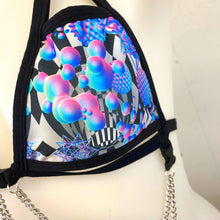 Load image into Gallery viewer, PORTAL PUZZLE | Chain Cage Top, Festival Top, Rave Top with Chains