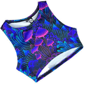 DAZED MUSHROOM | Underboob Sporty Crop Top