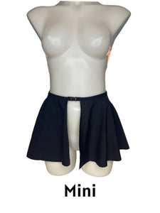 HEADBANGER | Ultra Mini Buckle Skirt, Rave Skirt, Festival Bottom