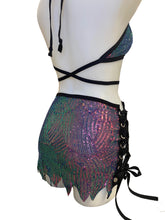 Load image into Gallery viewer, DELPHINA | Keyhole Halter Top, Festival Top, Rave Top