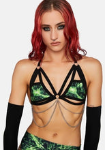 Load image into Gallery viewer, CYBER GRID | Strappy Chain Cage Top, Festival Top, Rave Top with Chains
