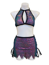 Load image into Gallery viewer, DELPHINA | Keyhole Halter Top, Festival Top, Rave Top