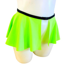 Load image into Gallery viewer, NEON GREEN | Ultra Mini Buckle Skirt, Rave Skirt, Festival Bottom