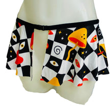 Load image into Gallery viewer, MIDNIGHT TRIP | Ultra Mini Buckle Skirt, Rave Skirt, Festival Bottom