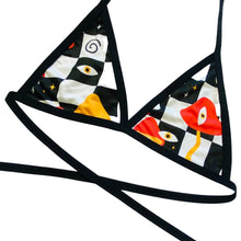 Load image into Gallery viewer, MIDNIGHT TRIP | Triangle Top, Women&#39;s Festival Top, Rave Top