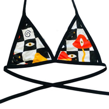 Load image into Gallery viewer, MIDNIGHT TRIP | Triangle Top, Women&#39;s Festival Top, Rave Top
