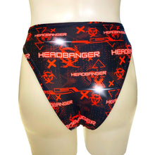 Load image into Gallery viewer, HEADBANGER | High Waisted High Cut Bottoms, Festival Bottoms, Rave Bottoms, Black Rave Outfit