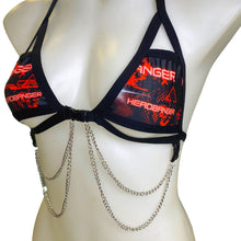 Load image into Gallery viewer, HEADBANGER | Chain Cage Top, Festival Top, Rave Top with Chains