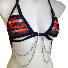 Load image into Gallery viewer, HEADBANGER | Chain Cage Top, Festival Top, Rave Top with Chains