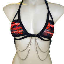 Load image into Gallery viewer, HEADBANGER | Chain Cage Top, Festival Top, Rave Top with Chains