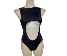 Load image into Gallery viewer, BLACK | Aria Front Cut-Out Bodysuit