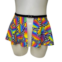 Load image into Gallery viewer, RETRO RAVE | Ultra Mini Buckle Skirt, Rave Skirt, Festival Bottom