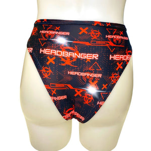 HEADBANGER | High Waisted High Cut Chain Bottoms wit cut out, Festival Bottoms, Rave Bottoms, Black Rave Outfit