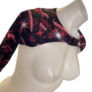 HEADBANGER | Long Sleeve Buckle Top, Women's Festival Top, Rave Top