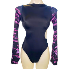 Load image into Gallery viewer, PINK TECHNO| Aria Cut-Out Bell Sleeve Bodysuit