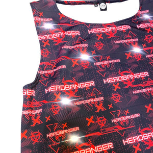 HEADBANGER | Slim Fit Men's Rave Tank Top, Festival Shirt