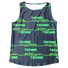 Load image into Gallery viewer, GREEN TECHNO | Slim Fit Men&#39;s Rave Tank Top, Festival Shirt