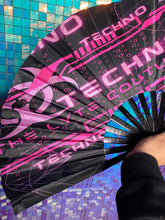 Load image into Gallery viewer, PINK TECHNO | Hand Fan, Rave Accessories, Festival Fan