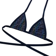Load image into Gallery viewer, SACRED GEO | Reflective | Bikini Top, Women&#39;s Festival Top, Rave Top