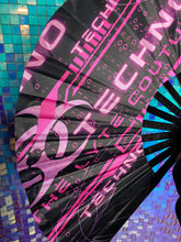 Load image into Gallery viewer, PINK TECHNO | Hand Fan, Rave Accessories, Festival Fan